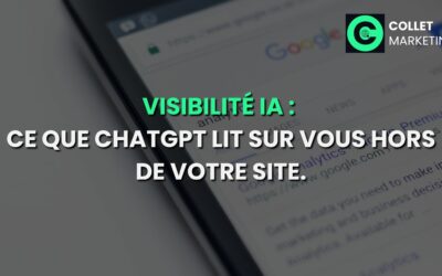 Visibilité IA : ce que ChatGPT lit sur vous en dehors de votre site